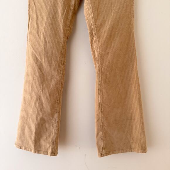 Y2K Banana Republic Pants Womens 4 Beige Corduroy Flare Stretch 20005 - Picture 4 of 10